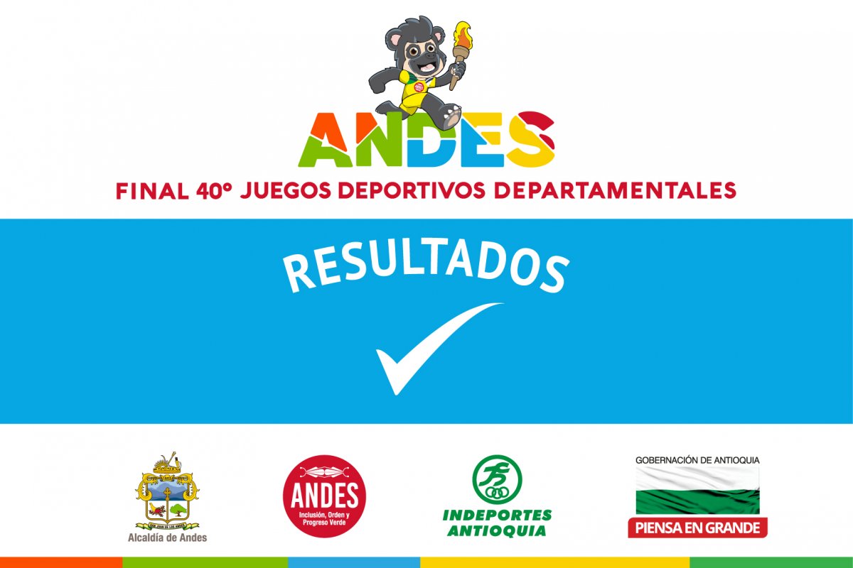 Juegos Departamentales Andes Indeportes Antioquia Resultados