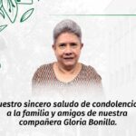 Comunicado de prensa: duelo por el fallecimiento de Gloria Inés Bonilla Morales