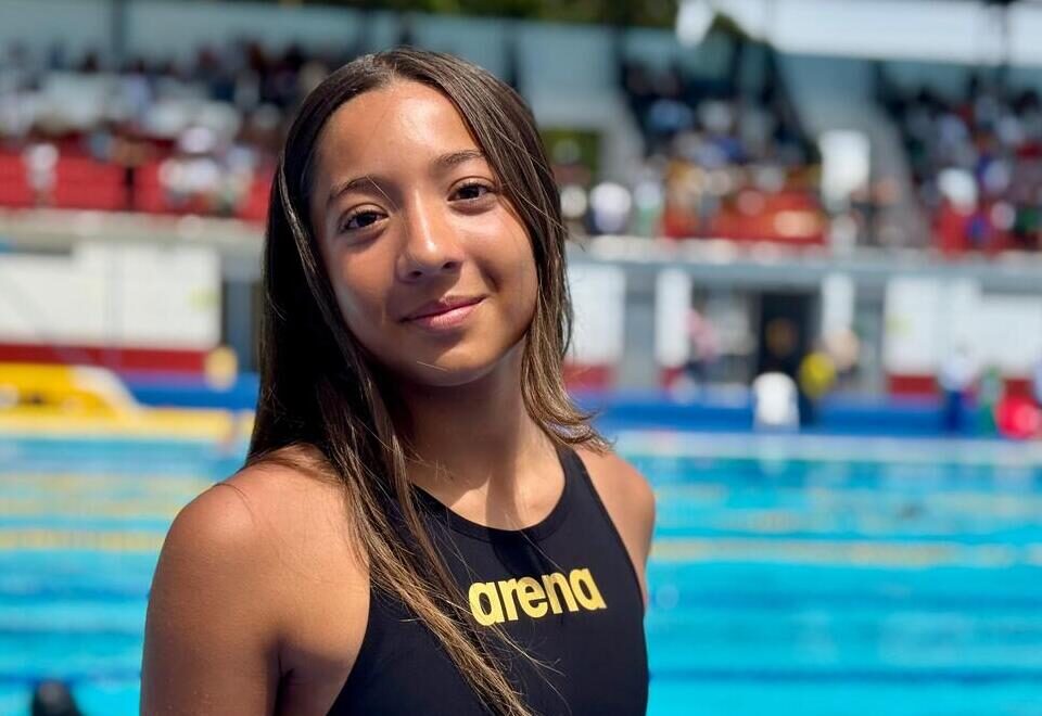 Isabella Rivera Cano, nadadora de Guarne, quien convirtió su sueño de ser sirena en realidad en los Juegos Intercolegiados de Antioquia