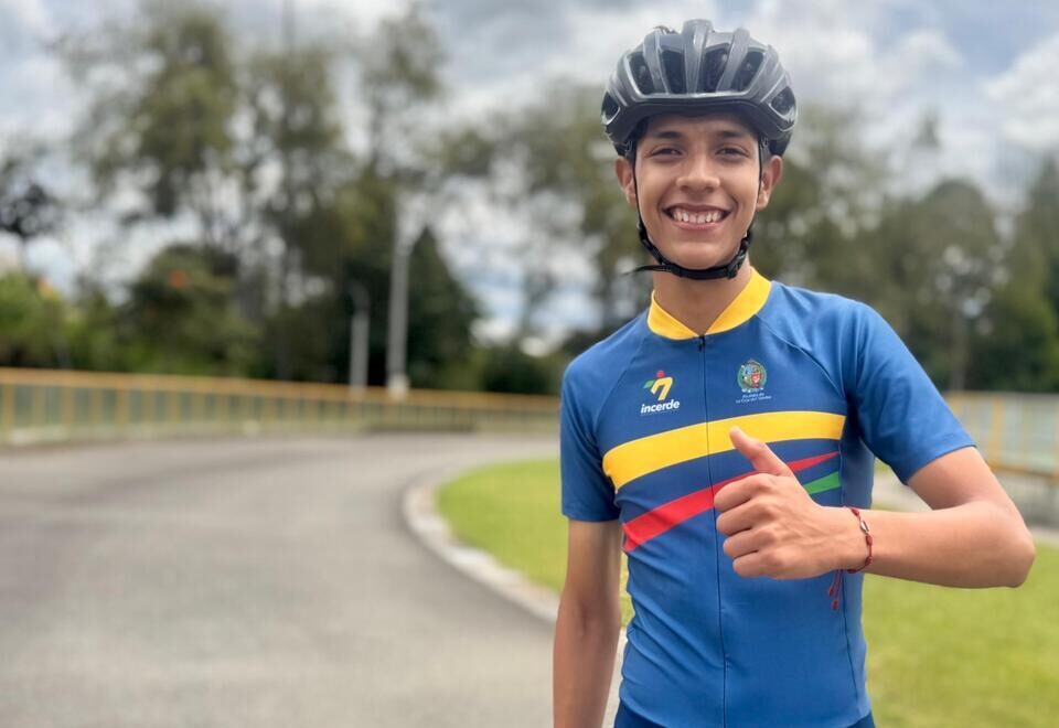 Jerónimo Sánchez recibió unos patines del Niño Jesús y hoy es campeón de los Juegos Intercolegiados de Antioquia