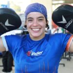Golpes de Paola Rincón, entrenadora de boxeo en final departamental de Juegos Deportivos Intercolegiados, son de esperanza