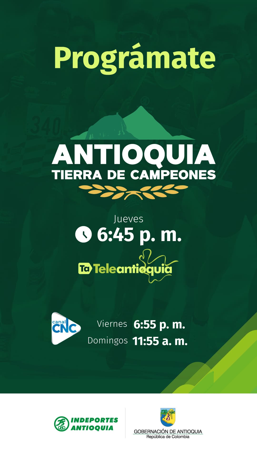 “Antioquia Tierra de Campeones” regresa a Teleantioquia los jueves: nueva temporada del microprograma de Indeportes Antioquia