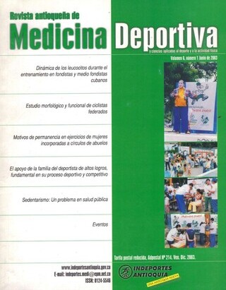 Revista Antioqueña de Medicina Deportiva Volumen 6 número 1 junio de 2003
