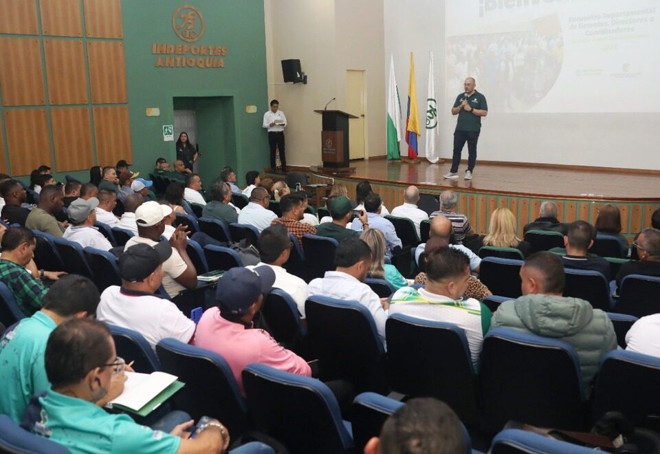 Indeportes Antioquia reunió a 137 líderes en el Encuentro de Gerentes, Directores y Coordinadores de Entes Deportivos Municipales