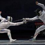 Competencia de esgrima. Imagen cortesía