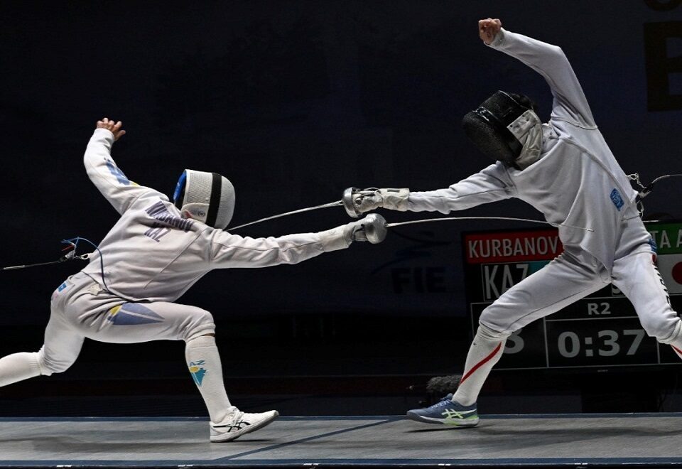 Competencia de esgrima. Imagen cortesía