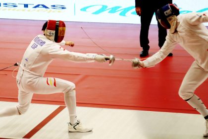 Actuación de esgrimistas destacados en el Gran Prix de Esgrima Espada 2026, realizado en Medellín.