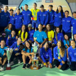Deportistas de la Liga de Patinaje de Antioquia que se coronaron campeones en la Copa Internacional 2026, realizada en Siena, Italia.