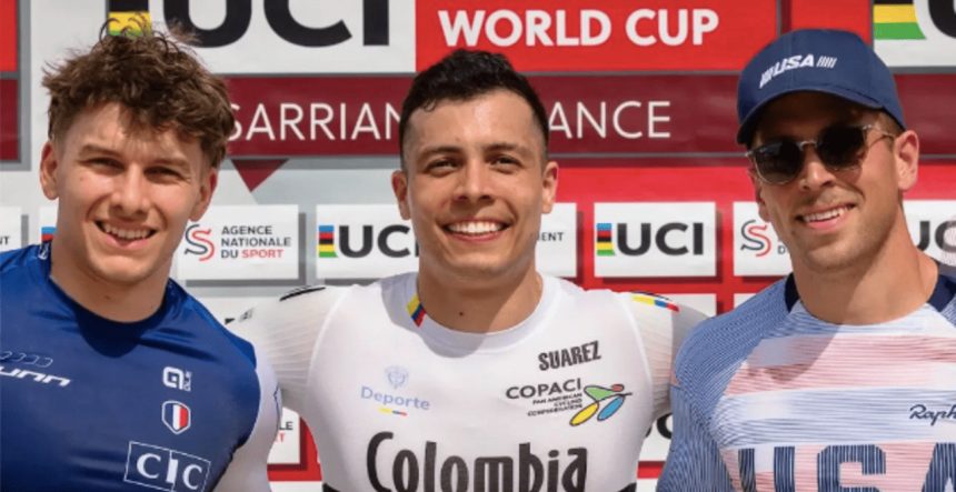 Diego Arboleda lidera una destacada participación paisa en la Copa Mundo de BMX