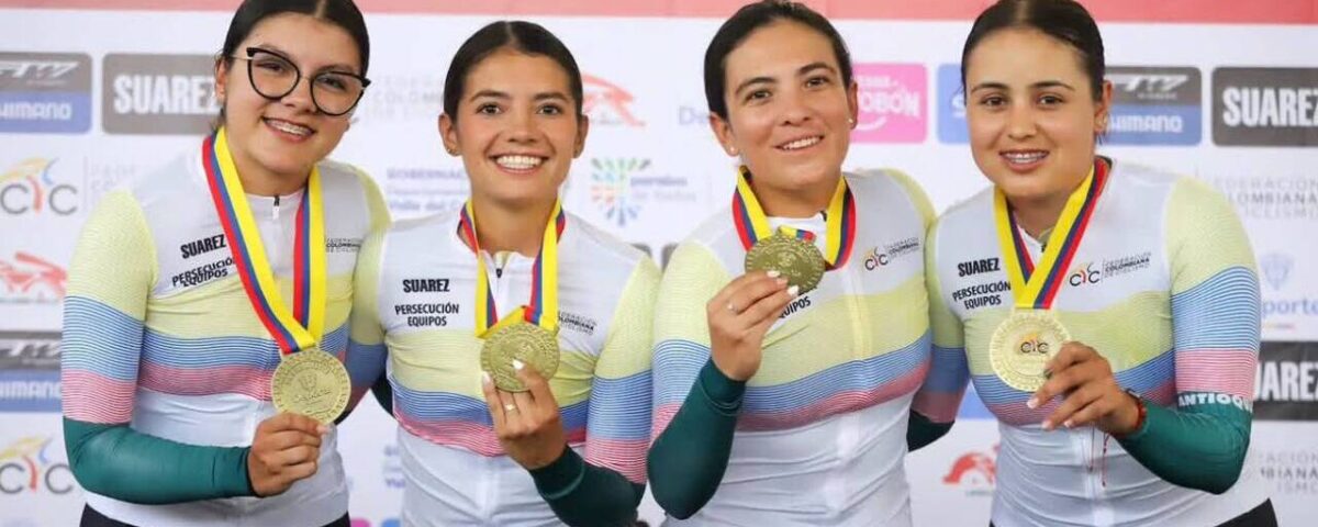 Antioquia impone su dominio en el velódromo de Cali y lidera el Nacional de Ciclismo de Pista