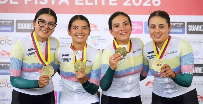 Antioquia impone su dominio en el velódromo de Cali y lidera el Nacional de Ciclismo de Pista