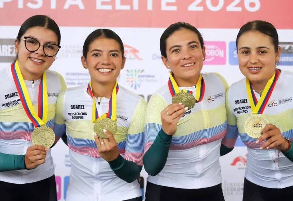 Antioquia impone su dominio en el velódromo de Cali y lidera el Nacional de Ciclismo de Pista