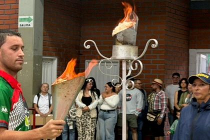Fuego deportivo encendido por Juan Raúl Giraldo Salazar, deportista destacado del torneo campesino de fútbol de El Santuario.