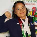 En el Campeonato Mundial Júnior de Levantamiento de Pesas en Cali, Estefany Higuita de Antioquia ganó dos medallas de bronce