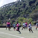 secuencia del partido de fútbol femenino entre los oncenos de Angostura 2 vs Campamento 1
