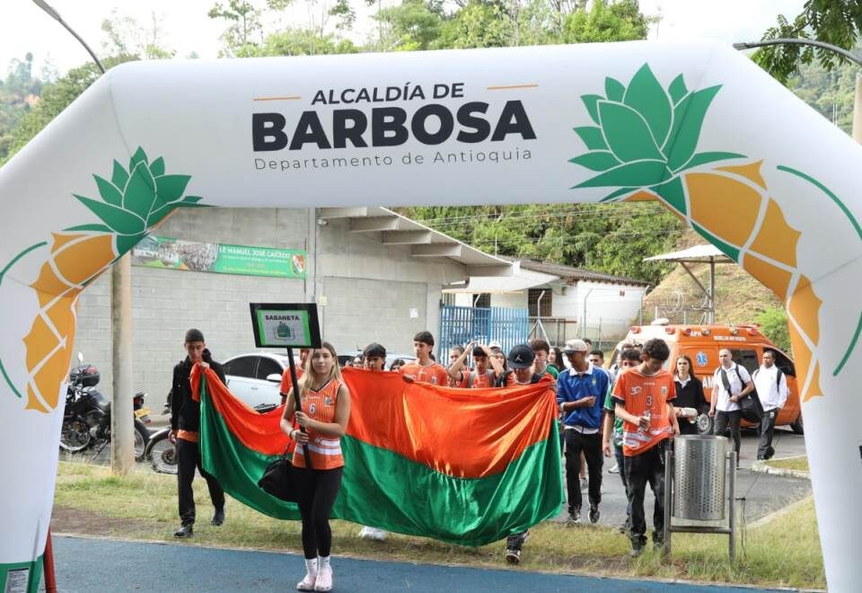 Inauguración de los Juegos Intercolegiados del Valle de Aburrá en Barbosa