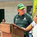 Luis Fernando Loaiza Gallego y Jorge Raúl Gallo Machado en la inauguración de los Juegos Campesinos de Norte y Bajo Cauca en Ituango