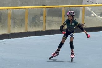María Luisa Piedrahíta Ceballos patinadora del municipio de Anorí en los Juegos Intercolegiados “Generación de Campeones” de Nordeste y Magdalena Medio en Amalfi