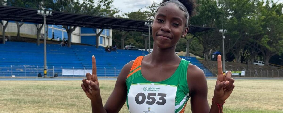 Sara Michell Mosquera Domínguez, la atleta de Apartadó que se levantó una y otra vez, y conquistó oros en los Juegos Intercolegiados