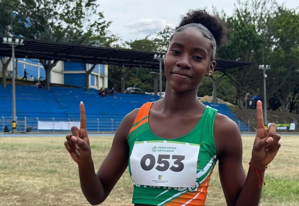 Sara Michell Mosquera Domínguez, la atleta de Apartadó que se levantó una y otra vez, y conquistó oros en los Juegos Intercolegiados