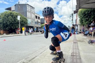 Emiliana Quiceno Santibáñez, la patinadora de Bello que convirtió el asfalto de Carepa en oro