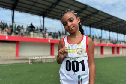 Michell Andrea García, la atleta de Guarne que corrió con el número 001 y conquistó dos oros