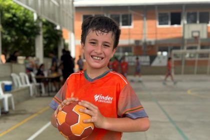 Miguel Ángel Cardona, el balonmanista de Envigado que quiere ser empresario como su papá
